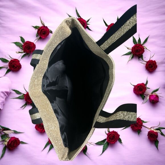 Victoria’s Secret Gold Glitter Tote Bag 2017 Fashion Show Limited Edition - Picture 4 of 4